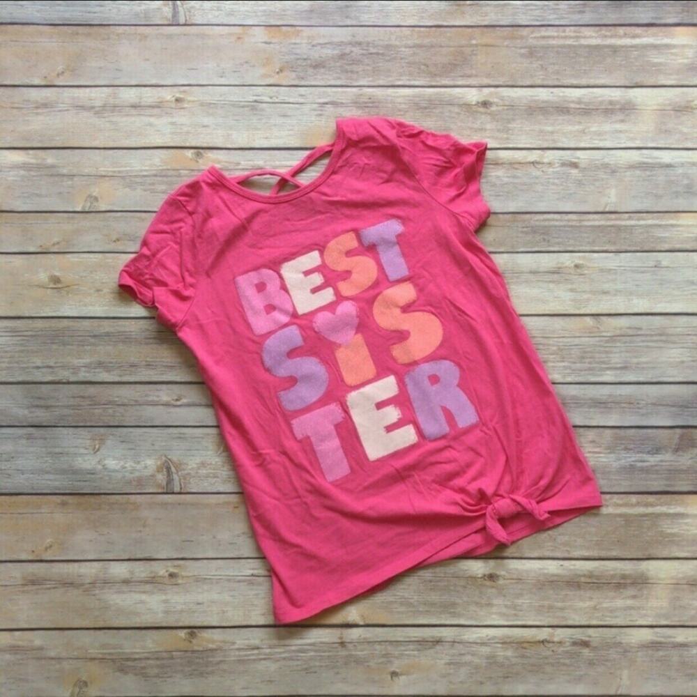 Carter's Pink "Best Sister" Heart Short-Sleeve Shirt - Size 12